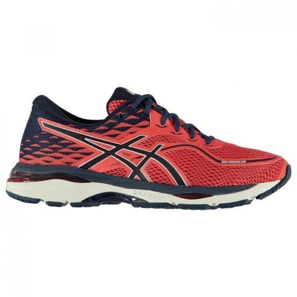 NEW IN BOX ASICS GEL CUMULUS 19 Womens 7.5 or  Mens 6 US 39 EUR Orange Navy - Picture 1 of 8